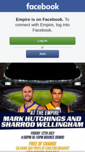 Empire – Four Tickets to The West Coast Vs Collingwood Game Plus a $200 Empire Gift Voucher