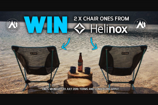 FB Wild Earth We’re giving away 2x epic Helinox chairs Enter the competition now 👇 – 2x Epic Helinox Chairs