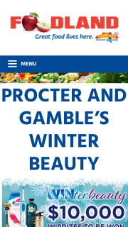 Foodland-Proctor & Gamble – Will Be (prize valued at $10,000)