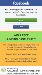 Go Duckling – Win a Free Jumping Castle Hire