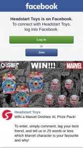 Headstart Toys – Win a Marvel Ooshies Xl Prize Pack