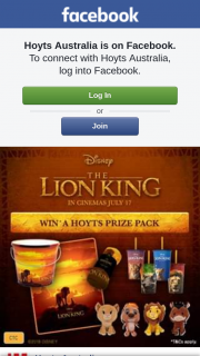 Hoyts cinemas – Win a Hoyts Prize Pack Full of The Lion King Merch