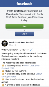 Perth Craft Beer Festival – Win Your Way to Perth