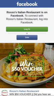 Rosso’s Italian Restaurant – Win $50 Voucher || Did You Hear We Will Be Open on Tuesday’s From The 16th of July (prize valued at $50)