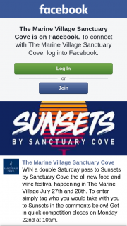 The Marine Village Sanctuary Cove – Win a Double Saturday Pass to Sunsets By Sanctuary Cove The All New Food and Wine Festival Happening In The Marine Village July 27th and 28th