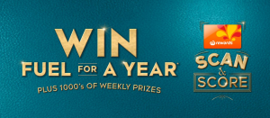 Woolworths Rewards – Scan & Score – Win fuel for a year OR weekly prizes