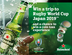 Woolworths Rewards – Win a trip to Rugby World Cup Japan 2019 and a chance to Win a coin toss experience