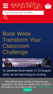 Bloomsbury Publishing Book Week Transform Your Classroom Challenge – Win a Harry Potter Prize Pack for Their School Library (prize valued at $1,000)