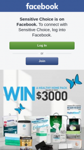 Sensitive Choice – a Healthy Home Prize Pack Valued at Over $3000. (prize valued at $3,000)