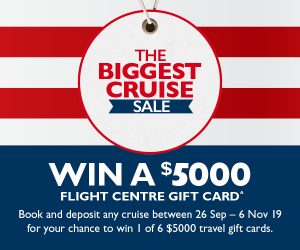 Flight Centre – Win 1 of 6 Flight Centre gift cards valued at $5,000 each