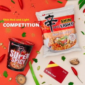 Shin Ramyun Noodles – Win 1 of 2 e-gift cards valued at $100 each plus free products