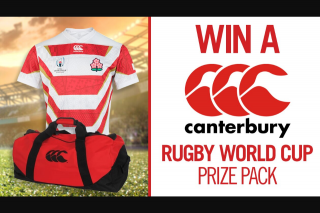 Channel 7 – Sunrise – Win an Exclusive 2019 Canterbury Prize Pack to Help You Get Into The Rugby World Cup Spirit In this Week’s Sunrise Family Newsletter