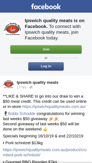 Ipswich Quality Meats – Win a $50 Meat Credit (prize valued at $50)