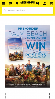 JB HiFi Pre-order Palm Beach on DVD or bluray – Win 1 of 5 Posters Signed By The Cast (prize valued at $1,250)