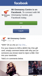 Mt Ommaney Centre – Win a $200 City Chic Gift Card (prize valued at $200)