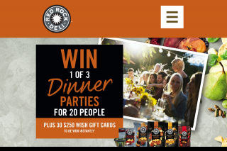 RED ROCK DELI – Win One (1) Catered Dinner Party for Up to Twenty (20) People at The Winner’s Place of Residence Valued at Up to $15000. (prize valued at $250)