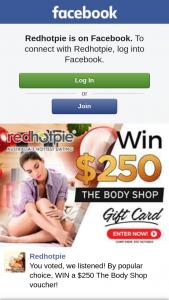 Redhotpie – Win a $250 The Body Shop Voucher (prize valued at $250)
