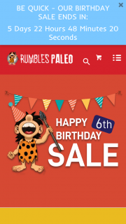 Rumbles Paleo – Win a $150 Store Voucher (prize valued at $150)