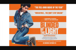 The West Australian – Win 1 of 50 Double Passes to Preview Blinded By The Light