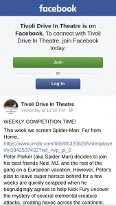 Tivoli Drive-in theatre – Win One of The 5 “free Car Entry Plus Free Family Meal Deal” Vouchers Simply