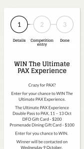 Vicinity Centres – Win The Ultimate Pax Experience
