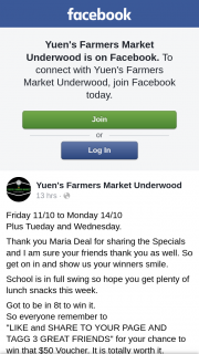 Yuen’s Farmers Market Underwood – Win a $50 Store Voucher (prize valued at $50)