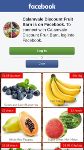 Calamvale Discount Fruit Barn – Win a $60 Fruit and Veg Voucher (prize valued at $60)