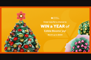 Edible Blooms – Win a Year of Edible Blooms Joy (prize valued at $600)