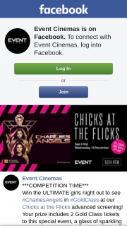 Event Cinemas Kawana – Win The Ultimate Girls Night Out to See #charliesangels In #goldclass at Our Chicks at The Flicks Advanced Screening