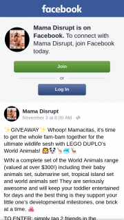 Mama Disrupt – Win a Complete Set of The World Animals Range (valued at Over $300) Including Their Baby Animals Set