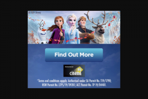 My Cinema – Win The Ultimate Family Holiday at Walt Disney World Resort Florida With My Cinema and Disney’s Frozen 2