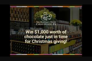 Nova 93.7 – Win $1000 Worth of Chocolate Just In Time for Christmas Giving (prize valued at $1,000)