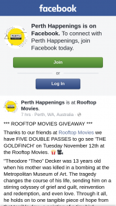 Perth Happenings – on Facebook