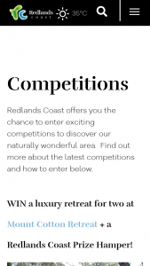 Redland City Council – Win a Luxury Treetop Retreat at Mount Cotton (prize valued at $720)