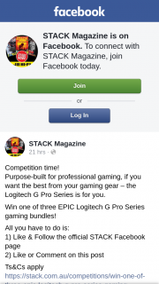 Stack Magazine – Win One of Three Epic Logitech G Pro Series Gaming Bundles