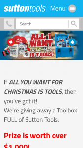 Sutton Tools – a Toolbox Full of Sutton Tools (prize valued at $1,000)