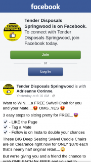 Tender Disposals Springwood – Win a Swivel Chair for You & a Mate Must Collect
