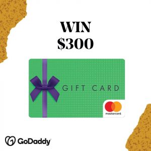 GoDaddy – Win a $300 Mastercard gift card