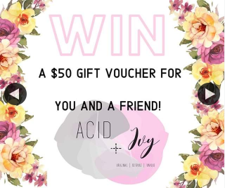 Acid & Ivy – Win $50 Voucher for You & a Friend