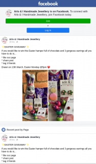 Arlo & I Handmade Jewellery – Win this Easter Hamper Full of Chocolate and 3 Gorgeous Earrings All You Have to Do Is..