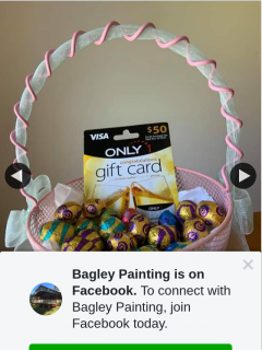 Bagley Painting – Win a $50 Visa Gift Card and Lots of Chocolate Easter Eggs