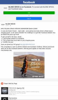 Blank Space – Win a Blank Space Winter Wardrobe Make-Over (prize valued at $1,000)