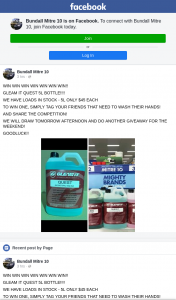 Bundall Mitre 10 – Win a 5l Bottle of Hand Rub (prize valued at $45)