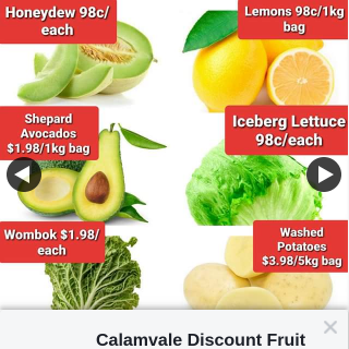Calamvale Discount Fruit Barn – Win Our $60 Fruit and Veg Voucher this Week Instead of Our Normal Like and Share Program (prize valued at $60)