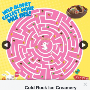 Cold Rock Ice Creamery – Win 1 of 2 $100 Cold Rock Gift Cards