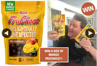 Cosi Andrew Costello WHO WANTS to – Win a Box of Mango Fruchocs (180 X 35g Packets)