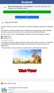 Dial a Tow – Win a $50 Coles/myer Gift Card