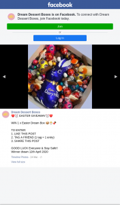 Dream Dessert Boxes – Win 1 X Easter Dream Box