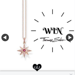 Gems and Jewels – Win this Stunning Magic Star Thomas Sabo (sterling Silver 18k Rose Gold Plated) Necklet Valued at $269.00 (prize valued at $269)