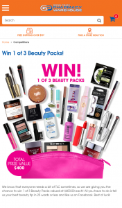Good Price Pharmacy – Win 1 of 3 Beauty Packs Valued at $400.00 Each (prize valued at $400)